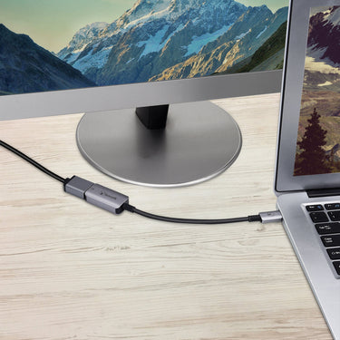 bonelk long-life usb-c to 4k hdmi adapter - 15cm (space grey)